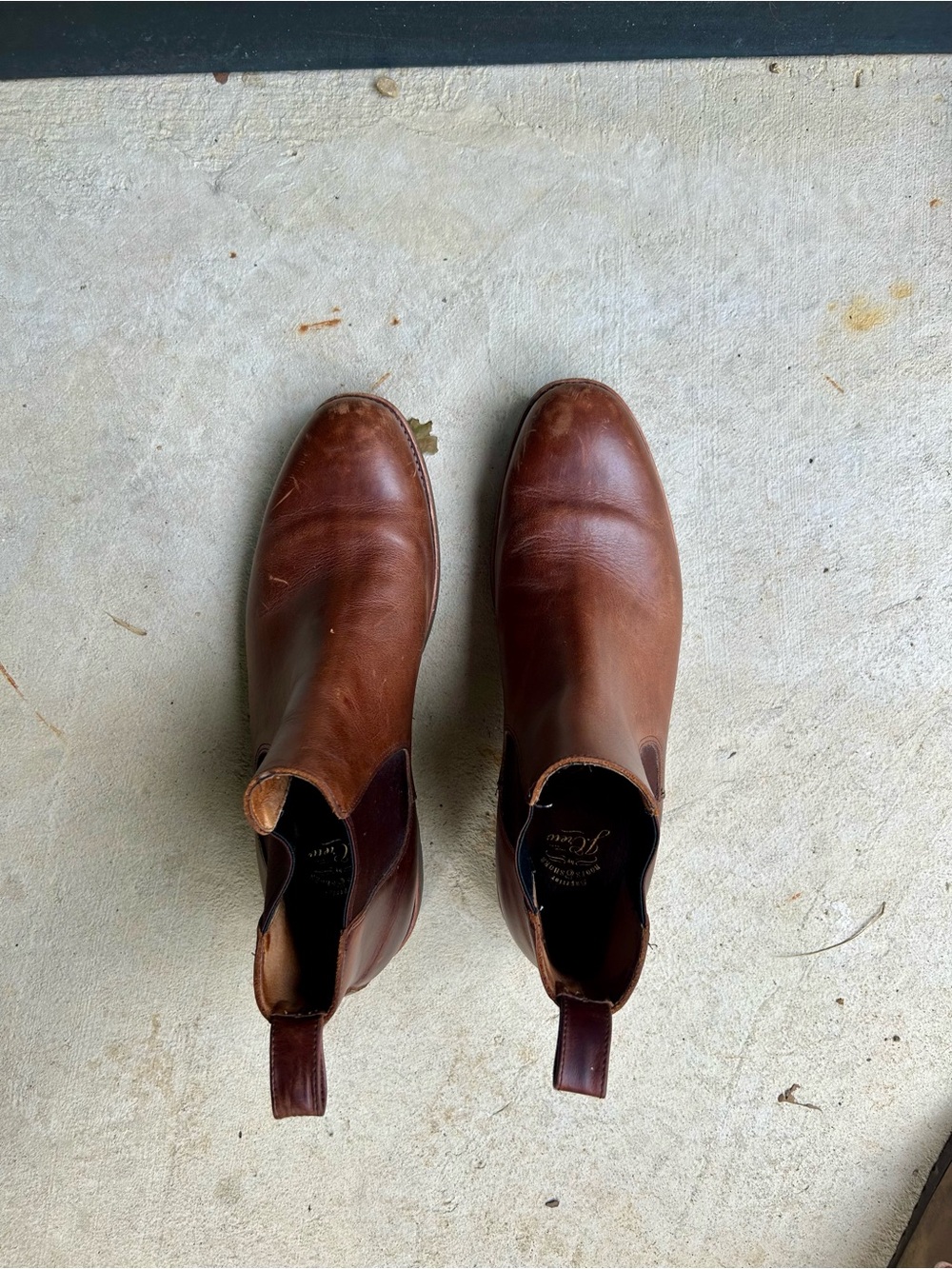 Men’s J.Crew Brown Leather Chelsea Boot 10 ½ - Picture 5 of 6